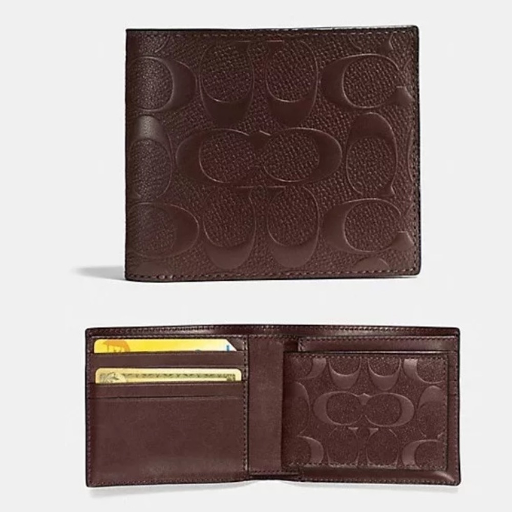 ▪️COACH▪️3-in-1 Signature Coated Canvas Wallet